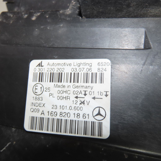 Phare droit occasion  Mercedes-benz CLASSE B Sports Tourer (W245) B 200 cdi (245.208) (2005-2011)   1698201861  2