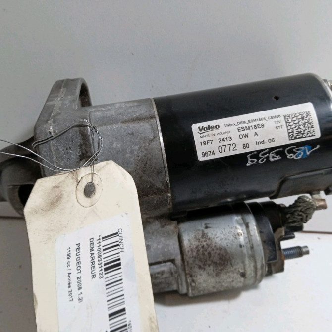 Démarreur occasion  Peugeot 2008 I (CU_) 1.2 thp 110 / puretech 110 (2015) 5 portes   9674077280  2