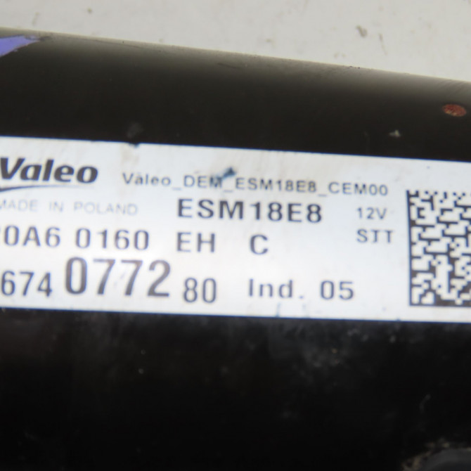 Démarreur occasion  Ds DS 3 (SA_) 1.2 thp 110 / puretech 110 (sahnps) (2015-2019)   9674077280  2