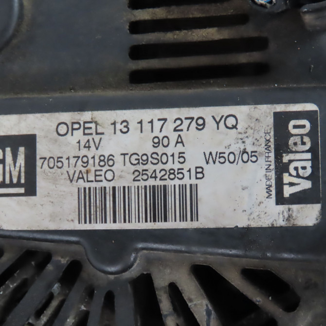 Alternateur occasion  Opel CORSA C (X01) 1.3 cdti (f08, f68) (2003-2009)   13117279  2