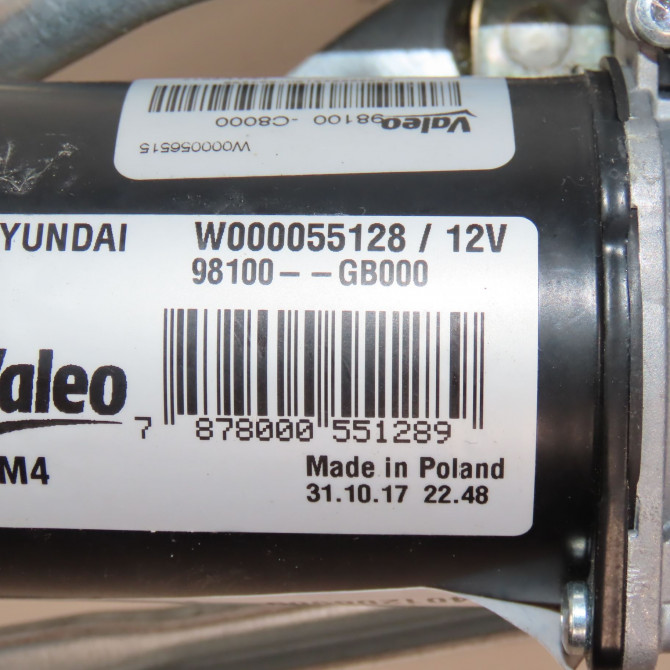 Moteur essuie-glace avant occasion  Hyundai I20 II (GB, IB) 1.2 (2014)   98110C8000  2