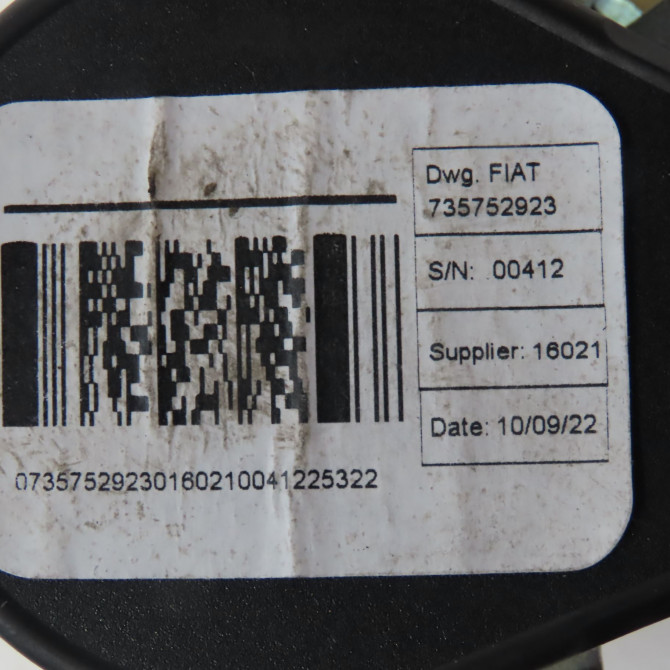 Ceinture avant droite occasion  Fiat DUCATO Camion plate-forme/Châssis (250_) 140 multijet 2,2 d (2021)   735752922  2