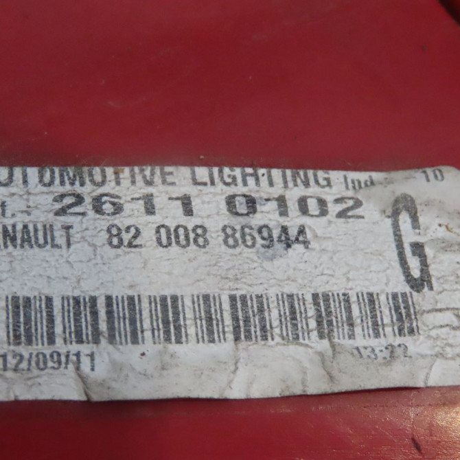 Feu arrière gauche occasion  Renault CLIO III (BR0/1, CR0/1) 1.5 dci (c/br0g, c/br1g) (2005-2012) 5 portes   8200886944  5