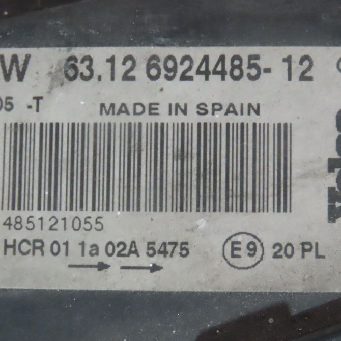 Phare gauche occasion  Bmw 1 (E87) 118 d (2004-2007)   63126924485  2