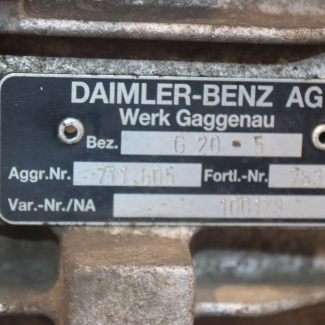 Boîte à vitesse mecanique occasion  Mercedes-benz SPRINTER 2-t Camionnette (B901, B902) 208 cdi (901.661, 901.662, 902.661, 902.662) (2000-2006)   711605  2