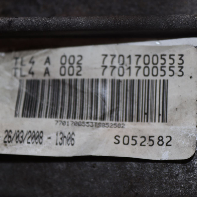 Boîte à vitesse mecanique occasion  Renault MODUS / GRAND MODUS (F/JP0_) 1.5 dci (jp02) (2007)   TL4002  1