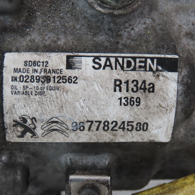Compresseur air conditionne occasion  Peugeot 508 I (8D_) 2.0 bluehdi 150 (2014-2018)   9677824580  2
