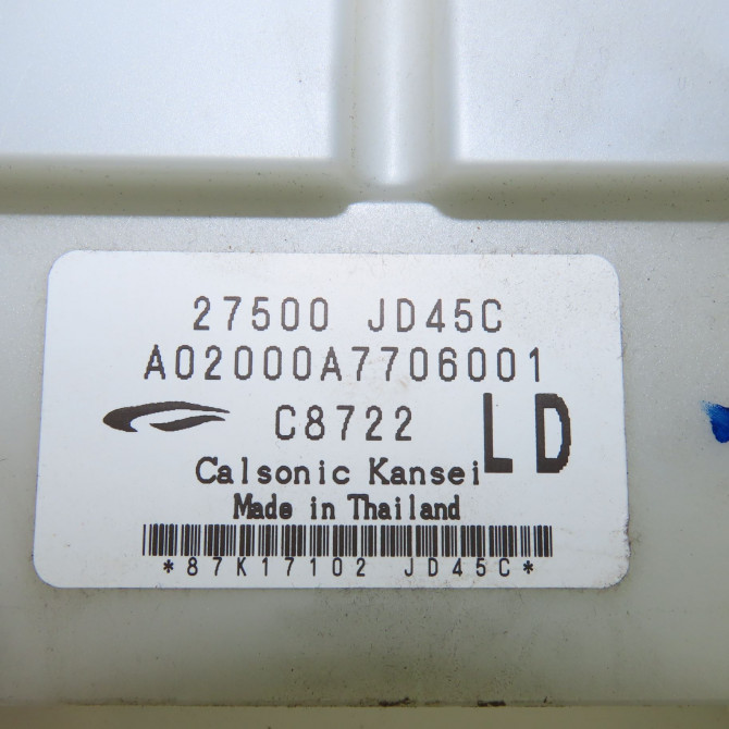 Commande de chauffage occasion  Nissan QASHQAI / QASHQAI +2 I (J10, NJ10, JJ10E) 1.5 dci (2010-2013) 5 portes   27500JD45C  2