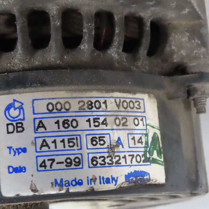 Alternateur occasion  Smart CABRIO (450) 0.6 (s1ola1, 450.441, 450.442, 450.443) (2000-2004)   Q0003250V008000000  2