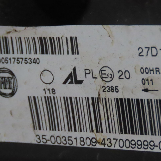 Phare droit occasion  Fiat BRAVO II (198_) 1.6 d multijet (198axh1b) (2007-2014) 5 portes   51757534  3