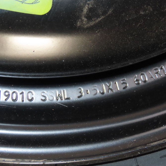 Roue de secours occasion  Ds DS 3 (SA_) 1.2 thp 110 / puretech 110 (sahnps) (2015-2019)   19555R16T  2