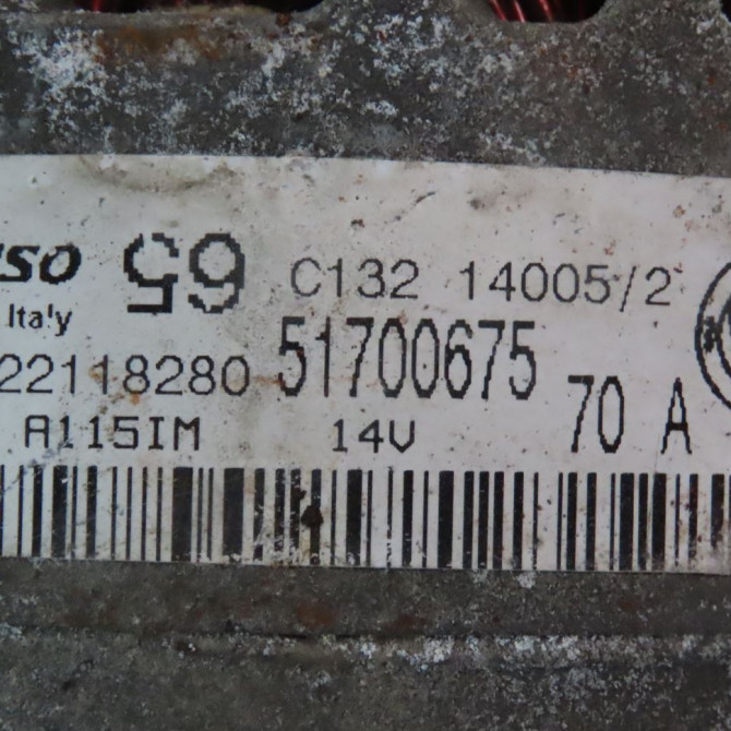 Alternateur occasion  Fiat PANDA (169_) 1.2 (169.axb11, 169.axb1a) (2003) 5 portes   51700675  4