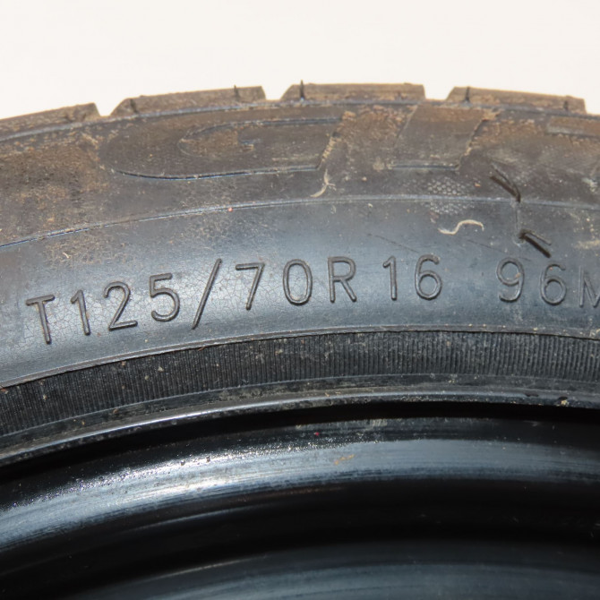 Roue de secours occasion  Renault CAPTUR I (J5_, H5_) 1.3 tce 150 (j5nk, j5js) (2018)   125/70R16  3