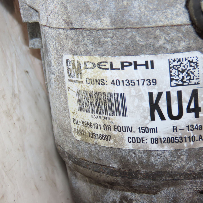 Compresseur air conditionne occasion  Opel ZAFIRA / ZAFIRA FAMILY B (A05) 1.9 cdti (m75) (2005-2015)   93168623  2