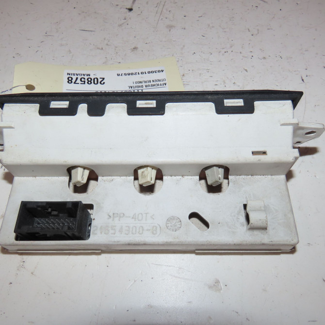 Afficheur digital occasion  Citroën BERLINGO / BERLINGO FIRST Monospace (MF_, GJK_, GFK_) 1.9 d (mfwjz) (1998-2005) 3 portes   9642824677  3