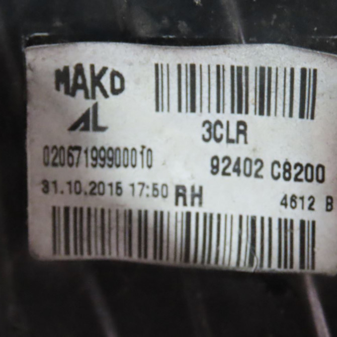 Feu arrière droit occasion  Hyundai I20 ACTIVE (IB, GB) 1.0 t-gdi (2015)   92402C8200  4