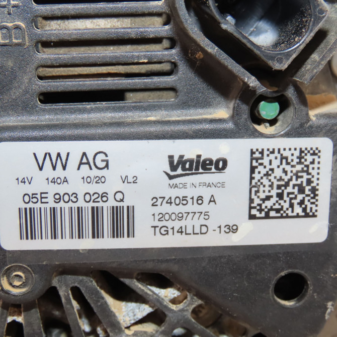 Alternateur occasion  Audi A1 Sportback (GBA) 25 tfsi (2018)   5E903026Q  2