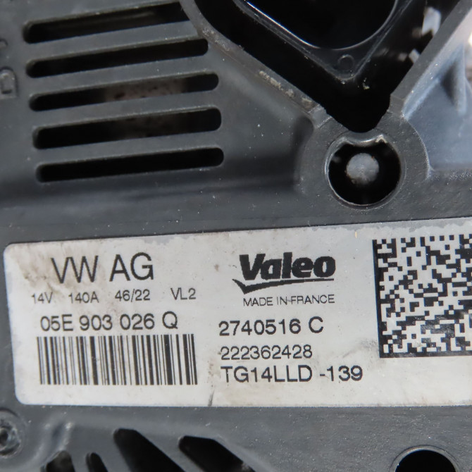 Alternateur occasion  Skoda KAMIQ (NW4) 1.0 tsi (2019)   5E903026Q  2