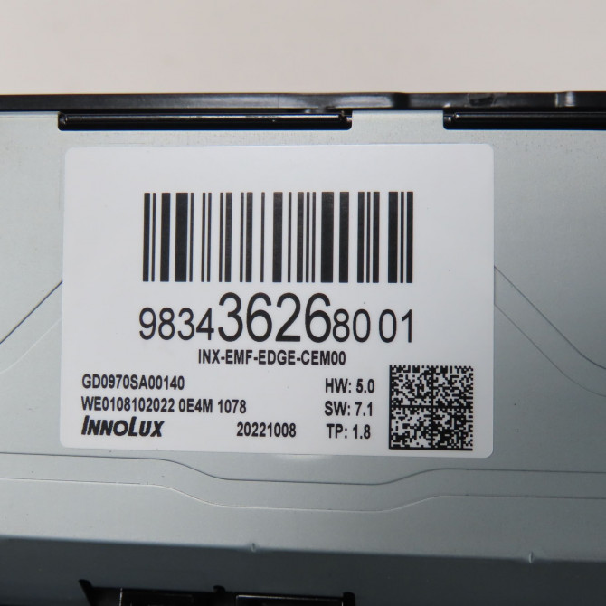 Afficheur digital occasion  Peugeot 308 III (FB_, FH_, FP_, F3_) Puretech 130 (fphnsl, fphnst) (2021)   9834362680  2