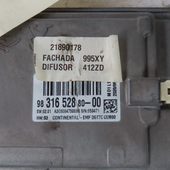 Afficheur digital occasion  Citroën GRAND C4 SPACETOURER (3A_, 3E_) 1.5 bluehdi 130 (2018)   9831652880  2