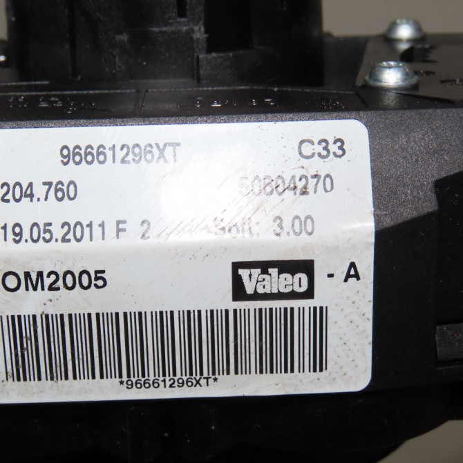 Bloc commodos occasion  Peugeot 207 SW (WK_) 1.6 hdi (2007-2012) 5 portes   96661296XT  2