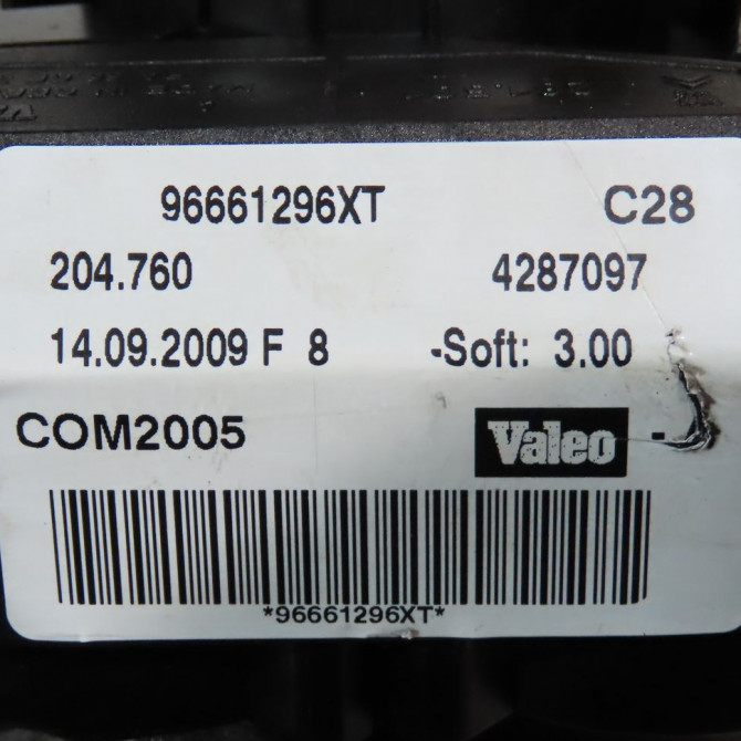 Bloc commodos occasion  Peugeot 207 SW (WK_) 1.6 hdi (2007-2012) 5 portes   96661296XT  2