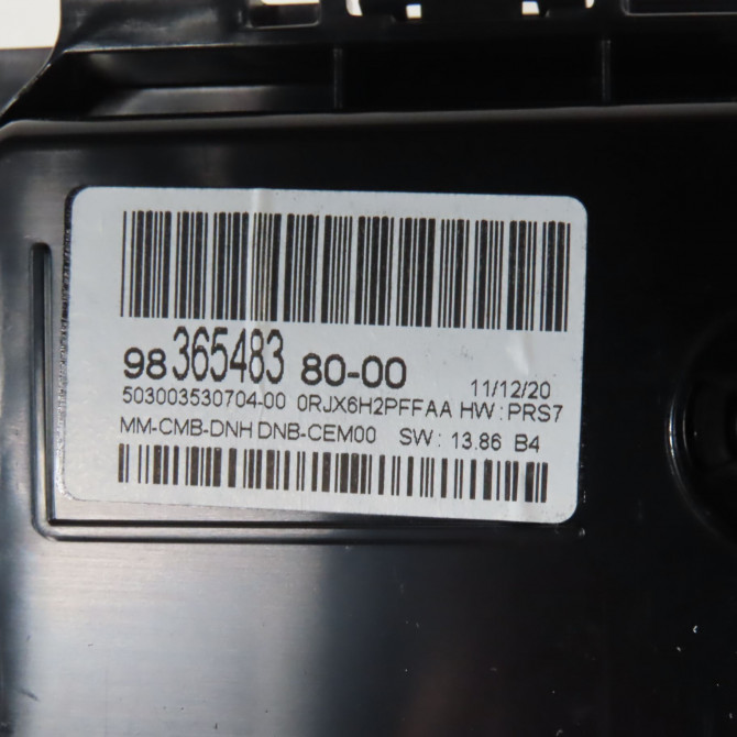 Bloc compteurs occasion  Ds DS 7 Crossback (J4_, JR_, JC_) 1.6 puretech 225 (j45gcr, j45ggr) (2017-2021)   9836548380  2