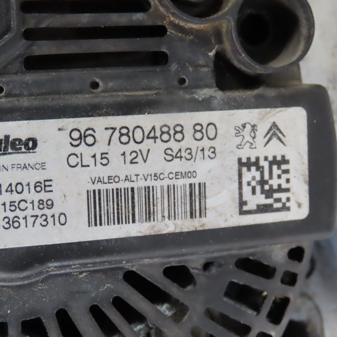 Alternateur occasion  Peugeot PARTNER TEPEE 1.6 hdi / bluehdi 75 (2008-2018)   9678048880  2