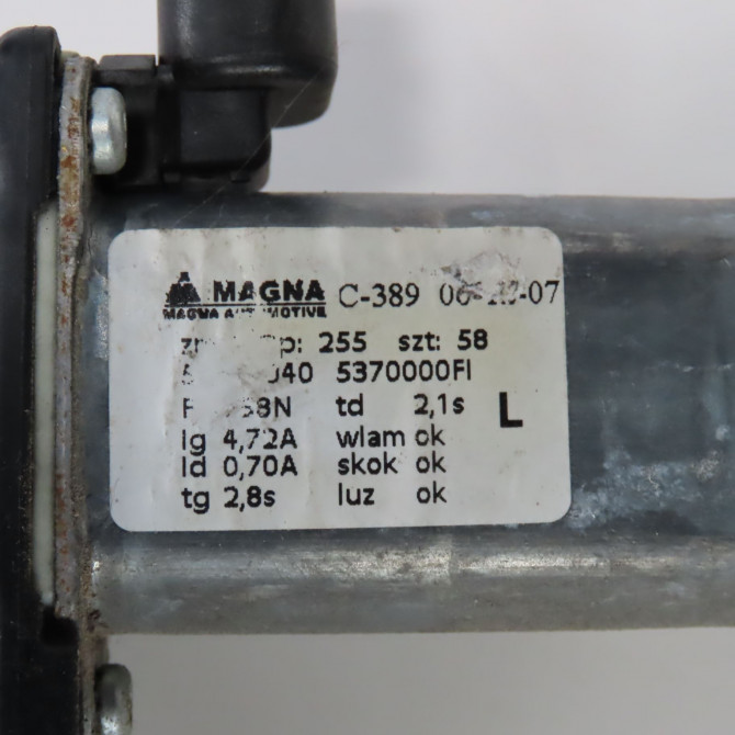 Mecanisme+moteur leve-glace avg occasion  Fiat 500 (312_) 1.3 d multijet (312axb1a) (2007) 3 portes   52204608  2