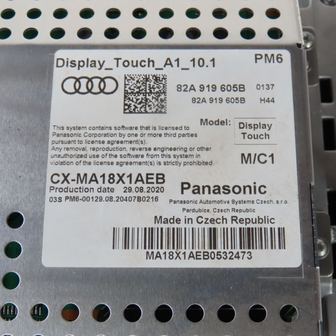 Afficheur digital occasion  Audi A1 Sportback (GBA) 40 tfsi (2018)   82A919605B  2