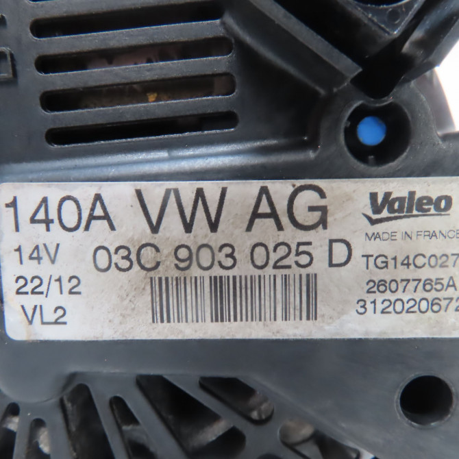 Alternateur occasion  Seat LEON (1P1) 1.4 tsi (2007-2012)   3C903025D  2