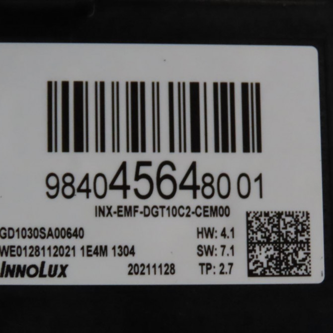 Afficheur digital occasion  Citroën C4 III (BA_, BB_, BC_) 1.2 puretech 155 (bahnnb, bahnjd) (2021)   9840456480  3