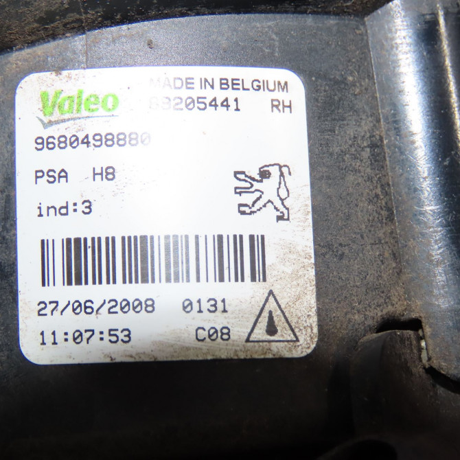 Phare antibrouillard avant droit occasion  Peugeot 308 I (4A_, 4C_) 1.6 hdi (2007-2014) 5 portes   6206F0  2