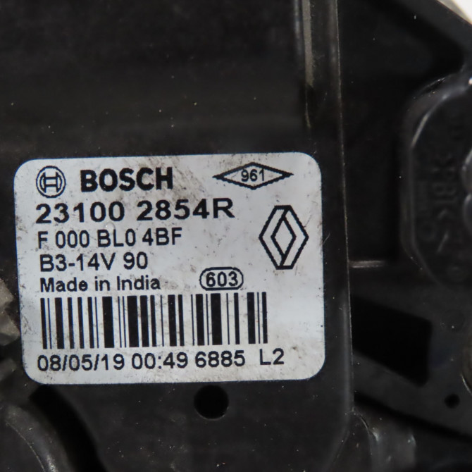 Alternateur occasion  Dacia LOGAN MCV II Tce 90 (k8m1) (2013)   231002854R  2