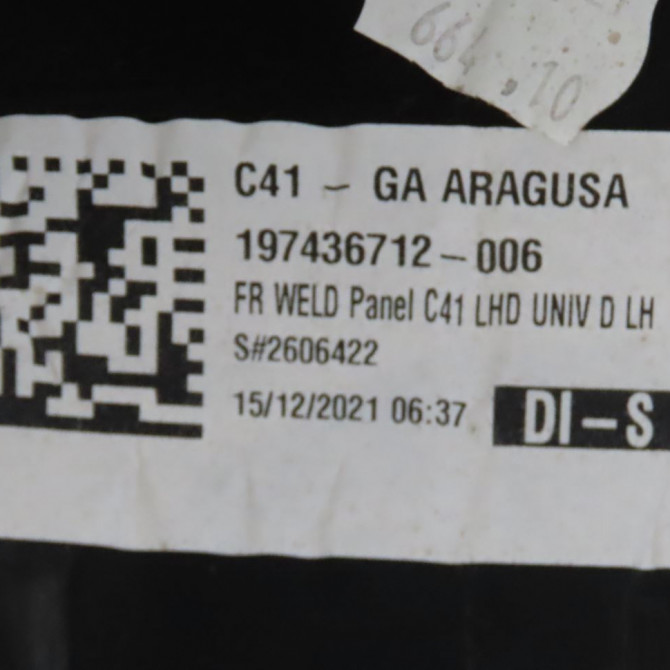 Garniture porte avg occasion  Citroën C4 III (BA_, BB_, BC_) 1.2 puretech 155 (bahnnb, bahnjd) (2021)   98353284ZD  3