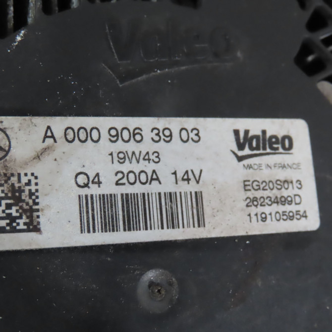 Alternateur occasion  Mercedes-benz CLA Shooting Brake (X118) Cla 220 d (118.614) (2019)   9063903  2