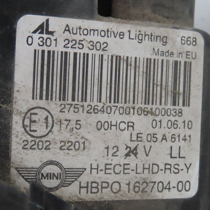 Phare droit occasion  Mini MINI (R56) One d (2010-2013)   63122751264  2