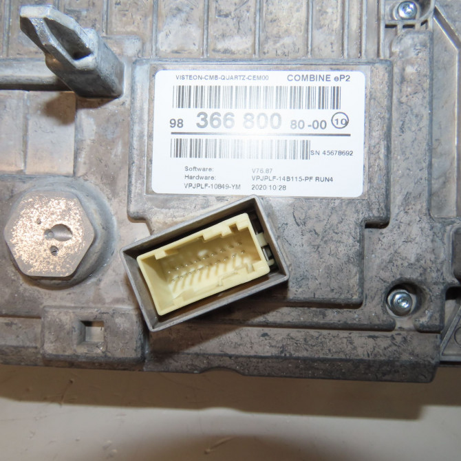 Bloc compteurs occasion  Peugeot 2008 II (UD_, US_, UY_, UK_) 1.5 bluehdi 130 (2019)   9836680080  2