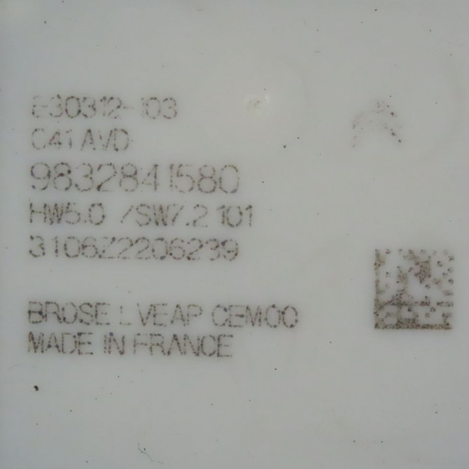 Mecanisme + moteur lève-glace avant droit occasion  Citroën C4 III (BA_, BB_, BC_) 1.5 bluehdi 130 (bbyhzb) (2020)   9832821580  3