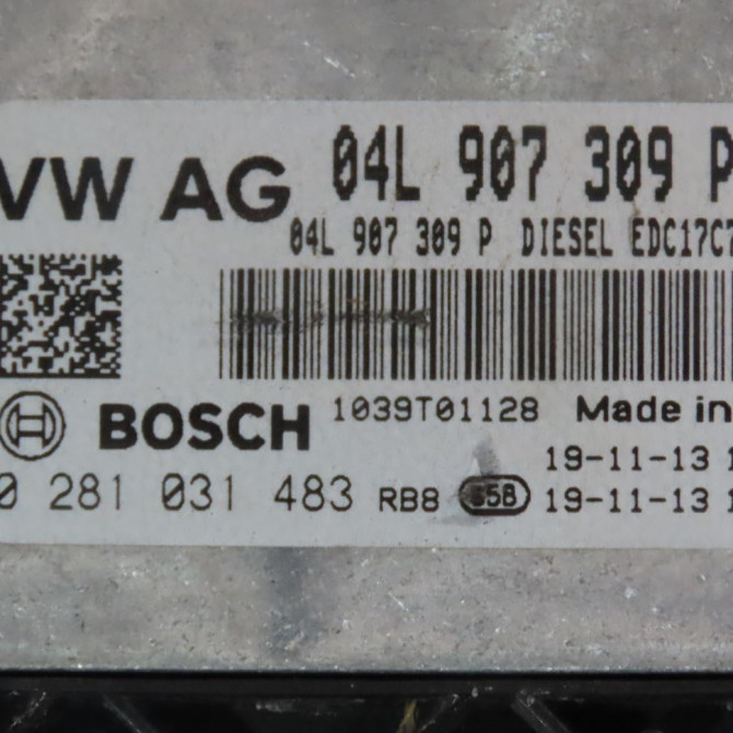 Calculateur moteur occasion  Volkswagen vw PASSAT B8 (3G2, CB2) 1.6 tdi (2014)   4L907309P  4