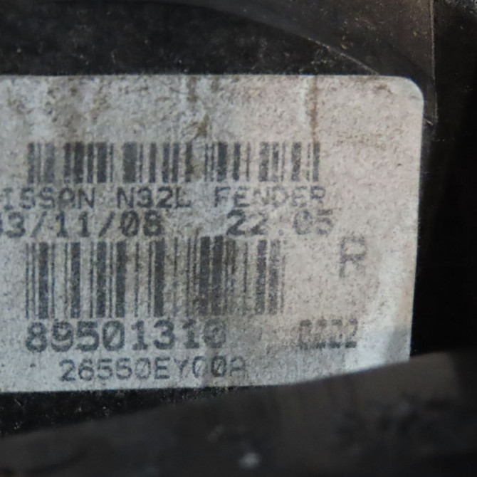 Feu arrière droit occasion  Nissan QASHQAI / QASHQAI +2 I (J10, NJ10, JJ10E) 2.0 traction intégrale (2007-2013)   26554EY00A  4