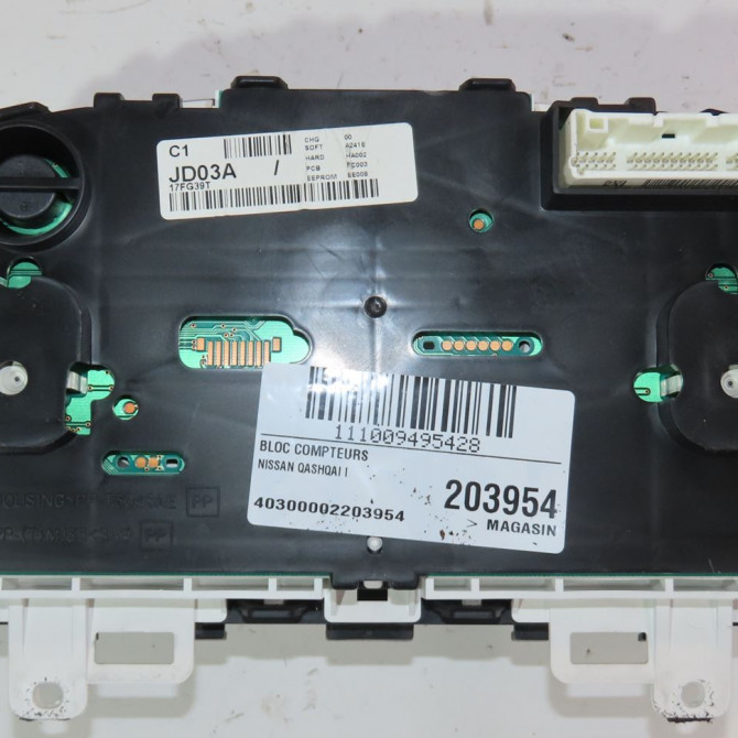 Bloc compteurs occasion  Nissan QASHQAI / QASHQAI +2 I (J10, NJ10, JJ10E) 2.0 traction intégrale (2007-2013)   24810JD31C  2