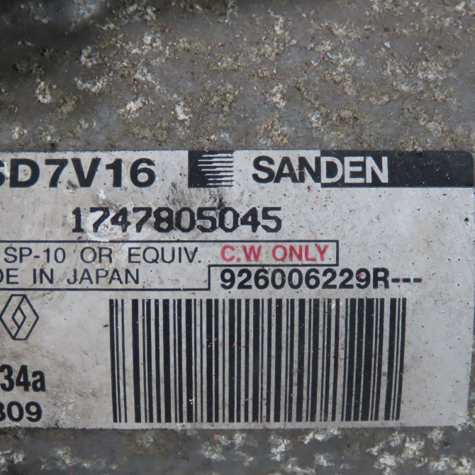 Compresseur air conditionne occasion  Dacia DUSTER (HS_) 1.5 dci (2010-2018)   926006229R  2