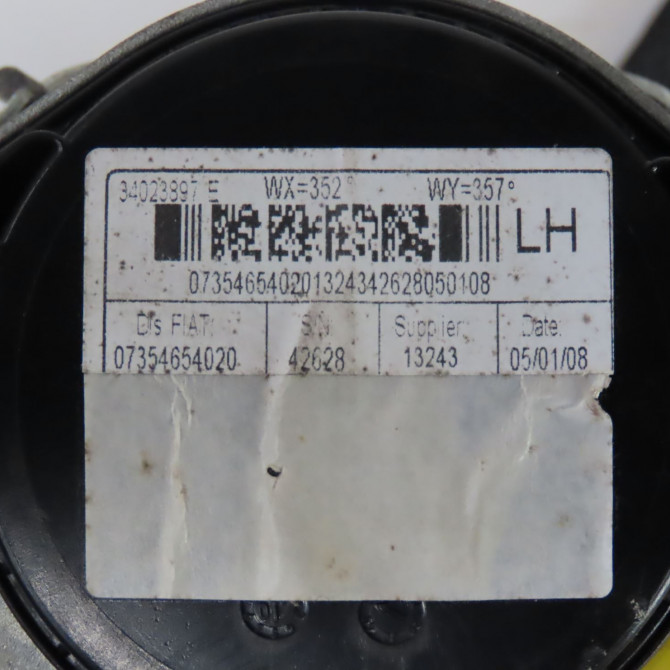 Ceinture avant gauche occasion  Fiat 500 (312_) 1.3 d multijet (312axb1a) (2007) 3 portes   735465402  2