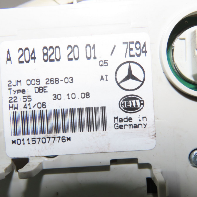 Plafonnier occasion  Mercedes-benz CLASSE C (W204) C 200 cdi (204.007, 204.006) (2007-2009)   20482049019051  3