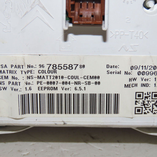 Bloc compteurs occasion  Peugeot 508 I (8D_) 2.0 hdi hybrid4 awc (2010-2018)   9678558780  2
