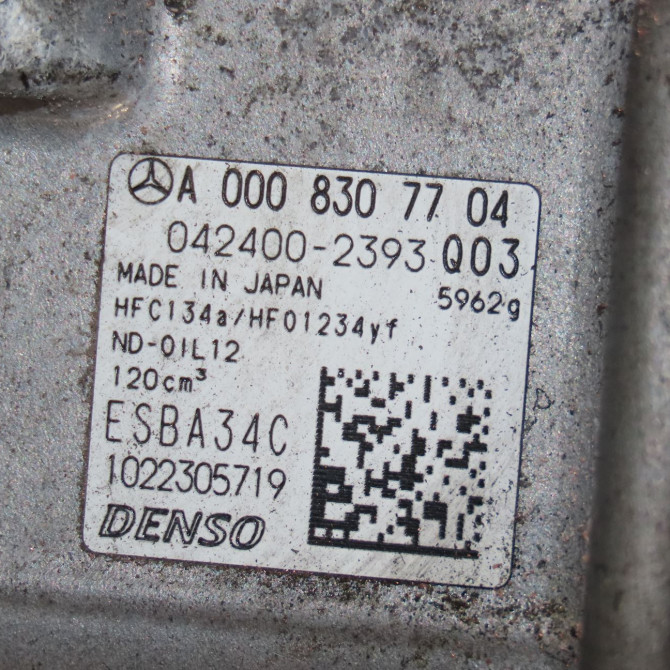 Compresseur air conditionne occasion  Mercedes-benz GLA (H247) Gla 250 e (247.786) (2020)   A0008307704  2