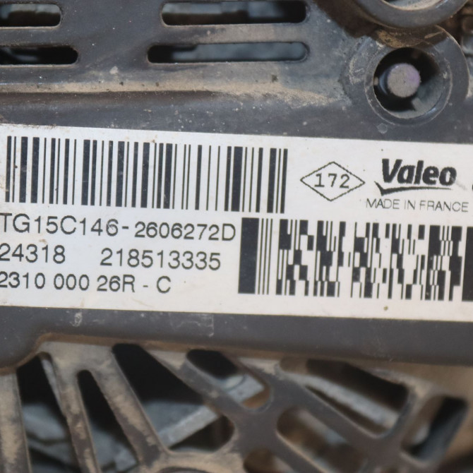 Alternateur occasion  Renault KANGOO Express (FW0/1_) 1.5 dci 75 (fw07, fw10, fw04) (2010) 4 portes   231000026R  2