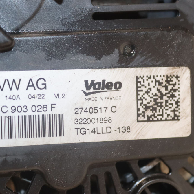 Alternateur occasion  Volkswagen vw UP! (121, 122, BL1, BL2, BL3, 123) 1.0 (2011-2020)   04C903026F  2