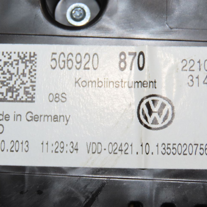Compteur occasion  Volkswagen vw GOLF VII (5G1, BQ1, BE1, BE2) 2.0 gti (2013-2020)   5G6920870  2